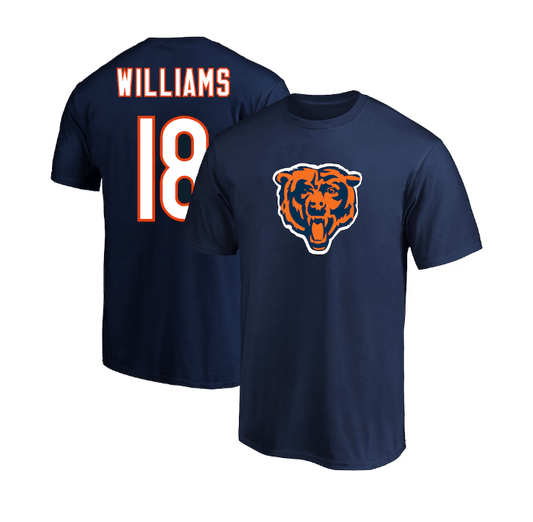 Caleb Williams Chicago Bears Fanatics 2024 NFL Draft First Round Pick  Name & Number T-Shirt - Navy