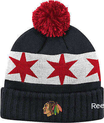 Chicago Blackhawks 2016 Stadium Series Cuffed Knit WINTER HATS NHL Beanie