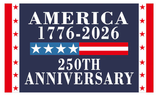 America 1776-2026 250th Anniversary 3'X5' 68D Flag ROUGH TEX