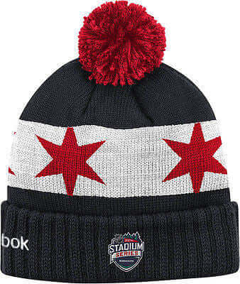 Chicago Blackhawks 2016 Stadium Series Cuffed Knit WINTER HATS NHL Beanie