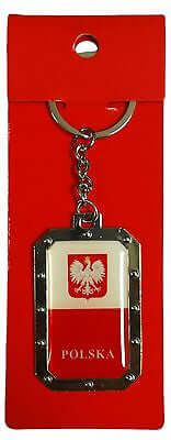 Bulk of Poland Polska Flag Keychain Red & White Polish Key Chain 12 Pa