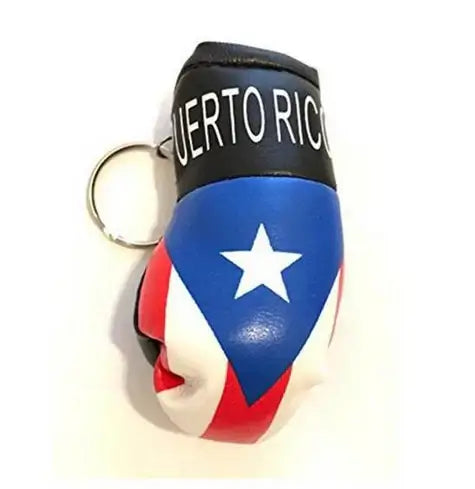 Puerto Rico Boxing Glove Keychain 3"x1" in - DOZEN PACK