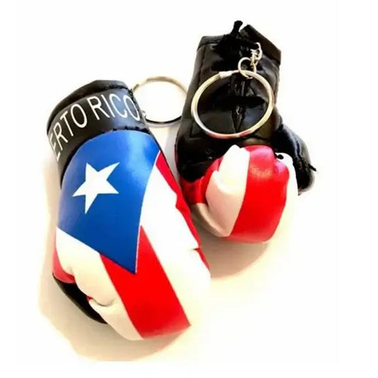 Puerto Rico Boxing Glove Keychain 3"x1" in