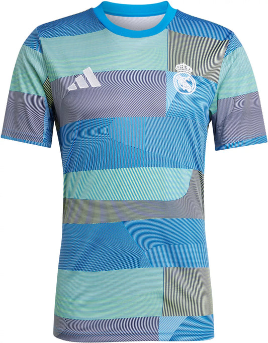 Adult Real Madrid 2025 adidas Blue Home Prematch Jersey
