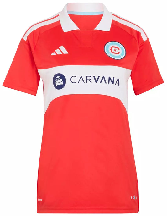 Adidas Women's Chicago Fire 2026 Primary Replica 'Forever Red' Jersey