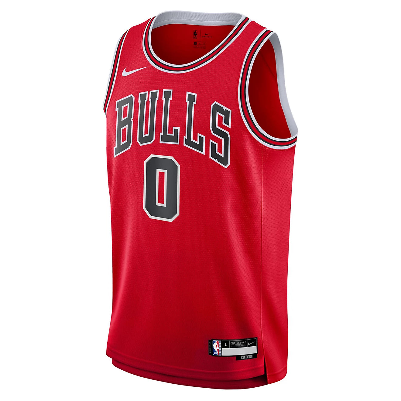 Coby White Chicago Bulls Nike Youth Iconic Swingman Replica Jersey
