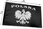 "Black Eagle" 3x5 Foot Poland Ensign Flag - Polska Eagle Flags