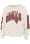 Chicago Bulls '47 Womens White Parkway LS Tee