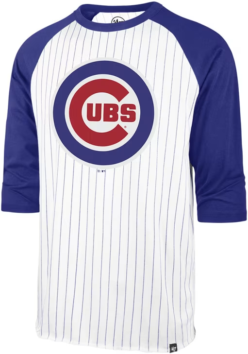 '47 Brand Chicago Cubs Baseball T-Shirts 3/4 Sleeve Women's