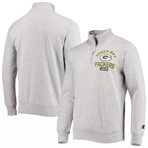 Packers Mens Knit 1/4 Zip Pullover