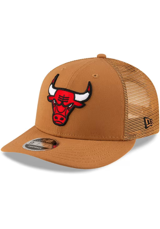 New Era 9FIFTY Chicago Bulls Snapback Camal Color Low Profile Hat