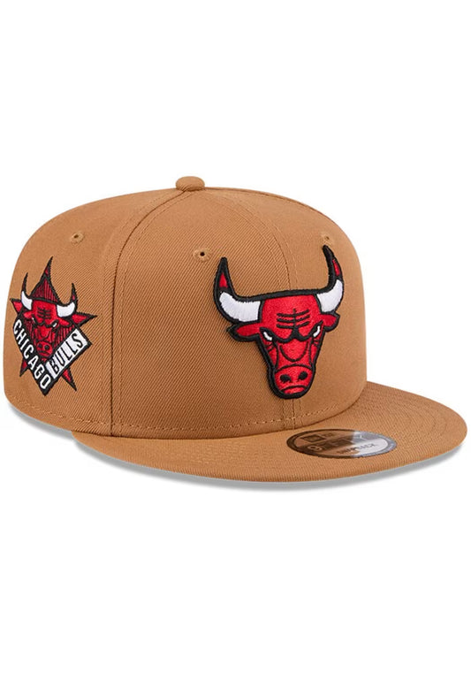 Chicago Bulls 9FIFTY New Era Camel Color Hat Snapback