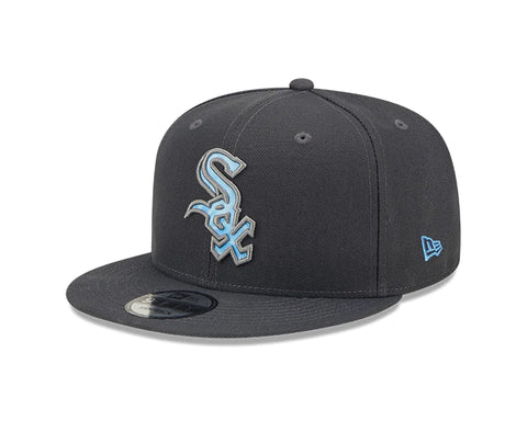 Men's Chicago White Sox New Era 2022 Father's Day Graphite/ Blue 9FIFTY Snapback Adjustable Hat