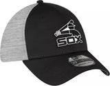 New Era Men's Chicago White Sox Clubhouse Black 39Thirty Stretch Fit Hat