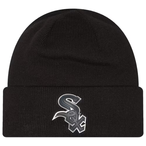 New Era White Sox Knit Chrome Cap