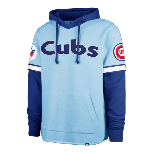 Chicago Cubs Cooperstown Powder Blue Threefold '70s Sweater