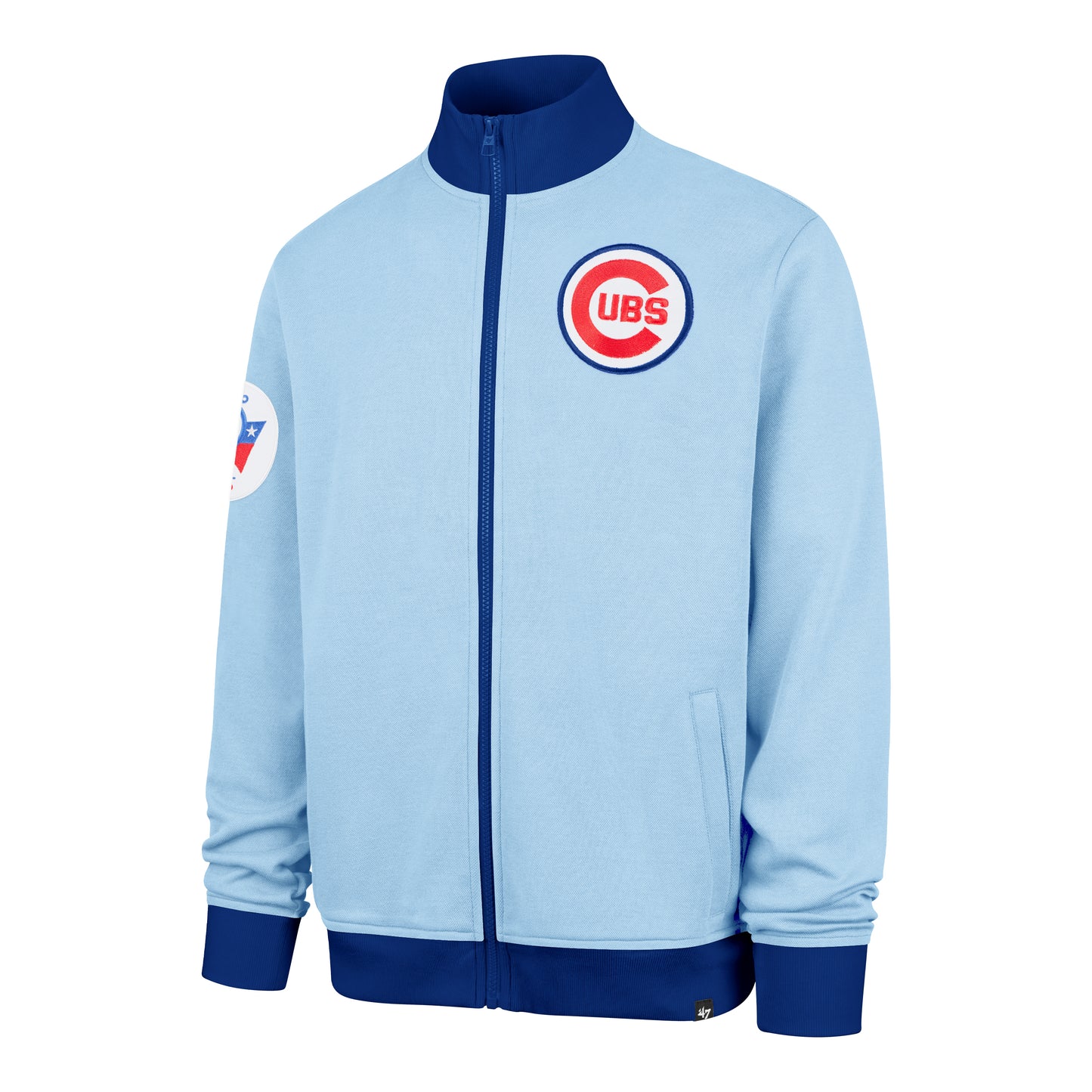 Chicago Cubs Cooperstown Powder Blue Pitcher Track Jacket