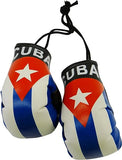 Cuba Country Flag Mini Boxing Gloves to Hang Over Your Automobile Mirror New 2"x3" in