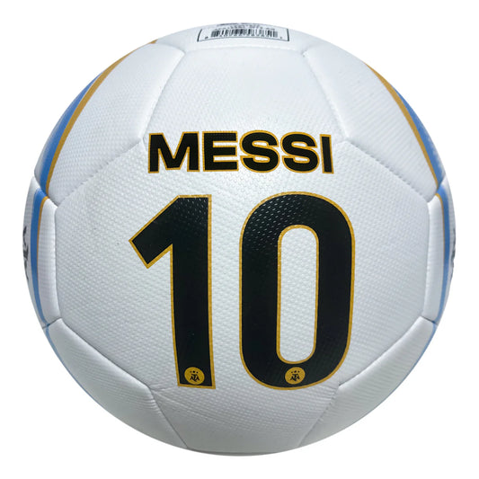 MESSI Argentina Soccer Ball - White - Size 5