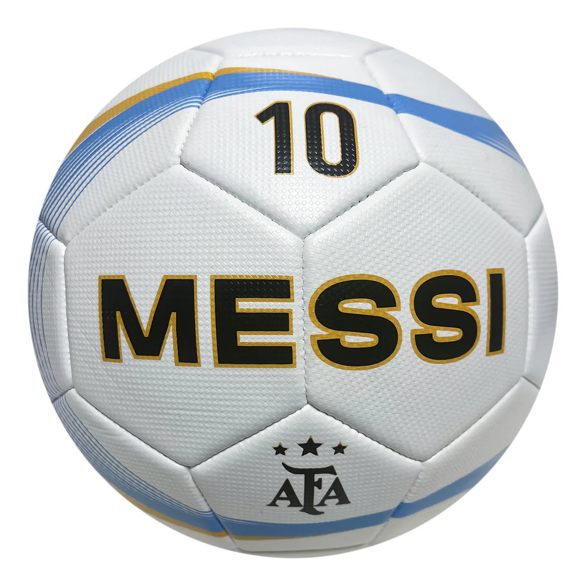 MESSI Argentina Soccer Ball - White - Size 5