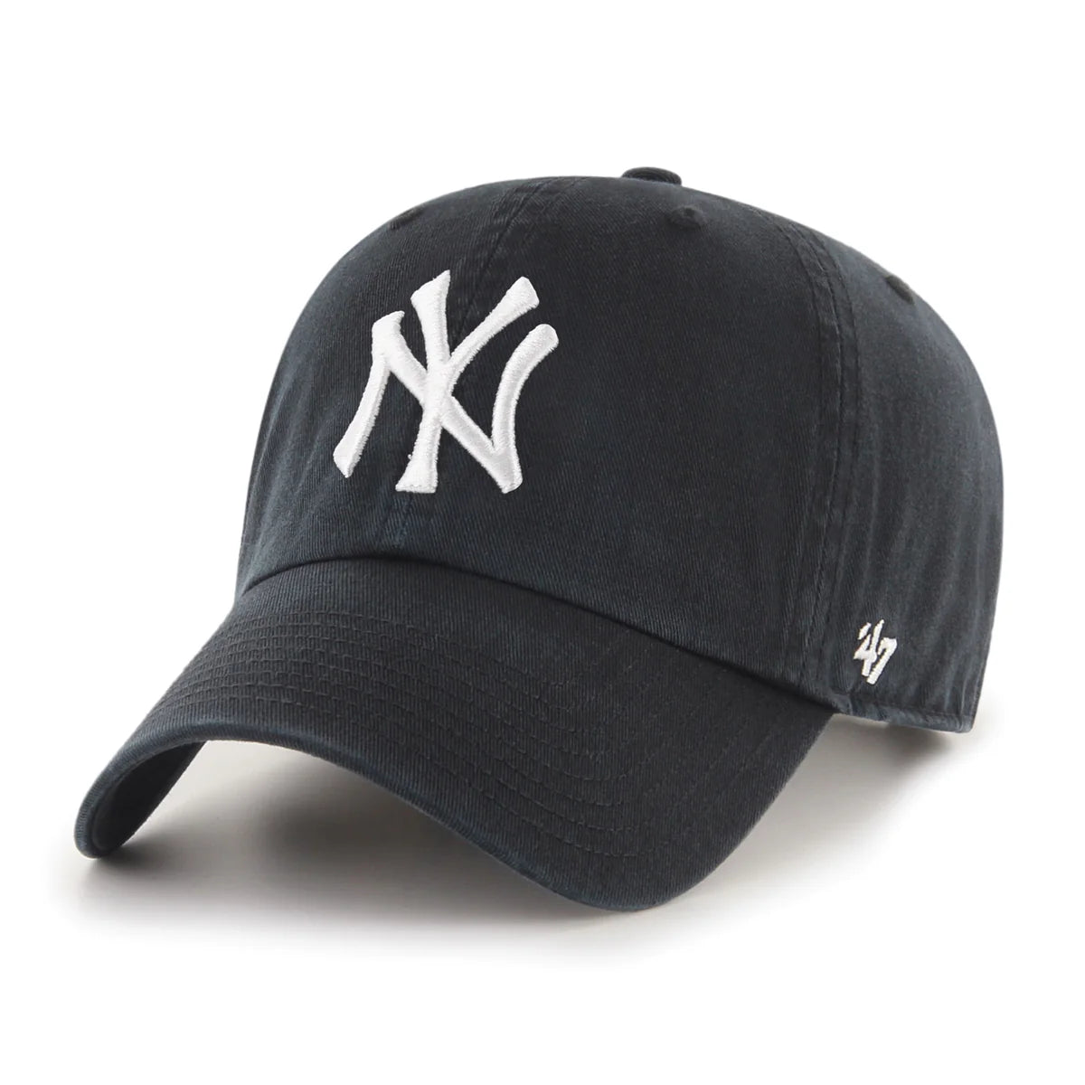 New York Yankees Clean Up Black and White Adjustable '47 Hat