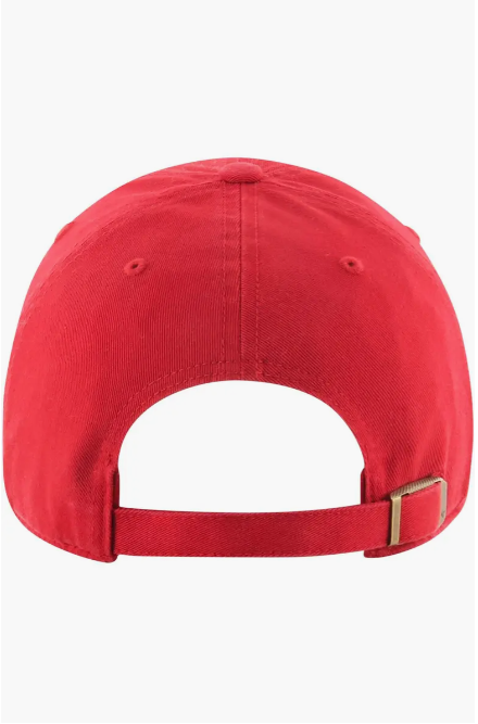Men's '47 Red Chicago Bulls Core Wordmark Clean Up Adjustable Hat