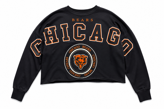 Chicago Bears Women’s GIII  Cropped Graphic Crewneck Sweatshirt