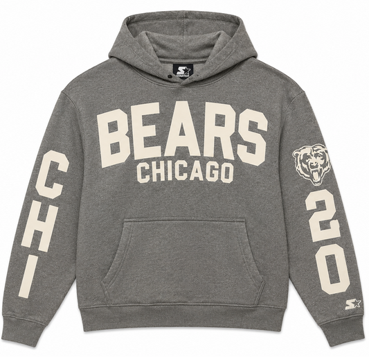 Chicago Bears Starter Grey Heritage Hoodie