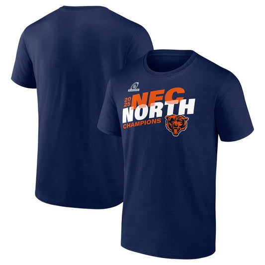 Chicago Bears Fanatics 2025 NFC North Division Champs T-Shirt