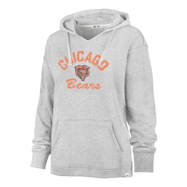 Chicago Bears '47 Women's Grey Wrapped Up Kennedy Hoodie
