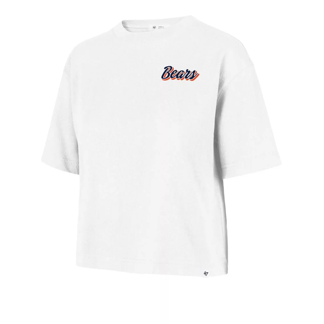 '47 Women's White Chicago Bears Collage Script Reed City T-Shirt