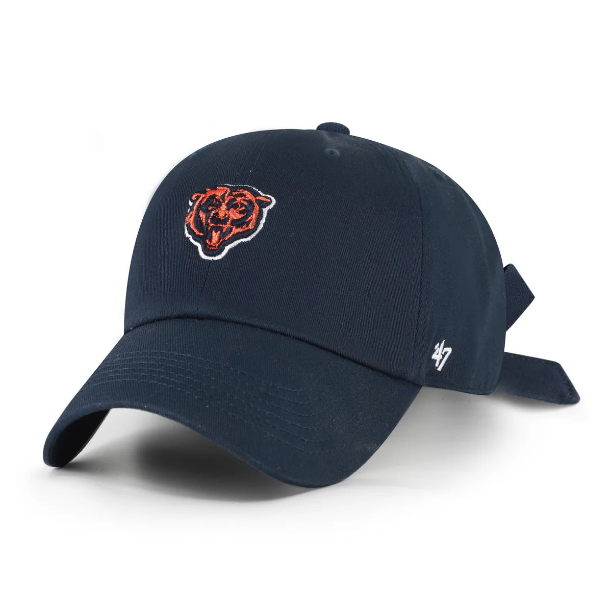 Chicago Bears Womens 47 Brand Navy Bow Back Adjustable Hat