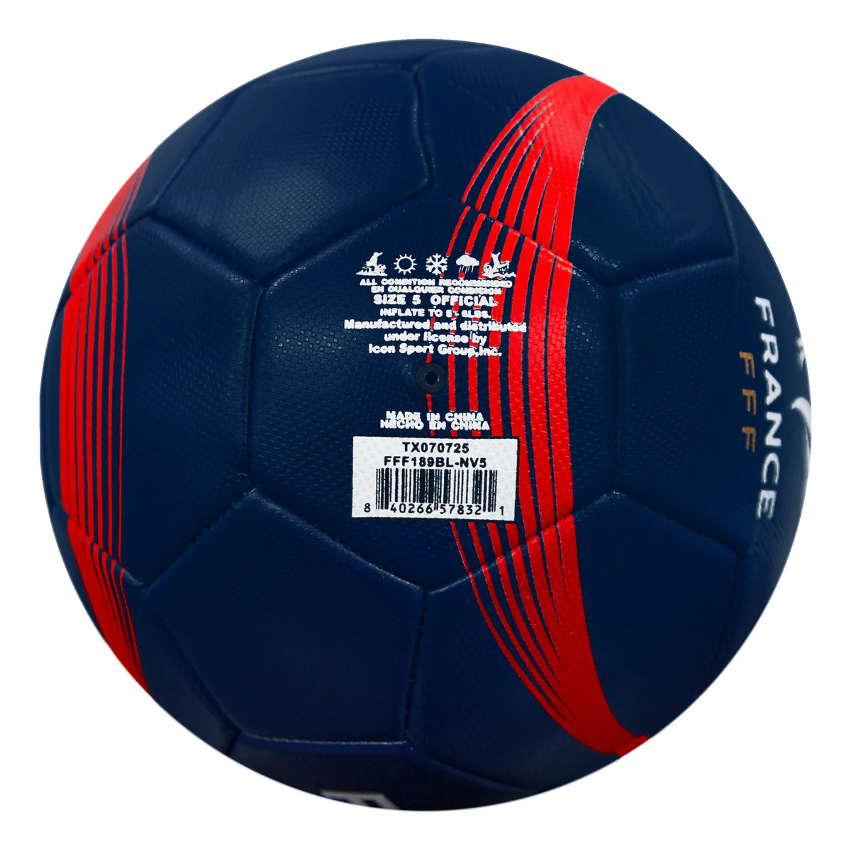 France Soccer Ball - Navy - Size 5