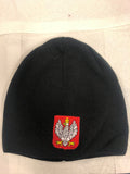Polska Knit Winter Hat Black With "1918" Eagle - Made in Poland for Kids