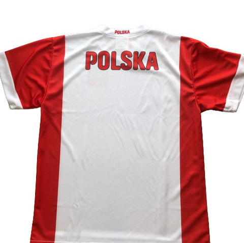 Men's Polska Plain Replica World Cup 2022  Soccer Jersey Made in Poland - Red