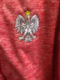 Men's Poland Red Full Zip Antigua Golf Jacket Polska Eagle