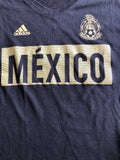 Mexico Adidas Women's Black V-Neck