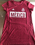 Mexico Adidas Women's Burgundy Shirts