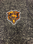 Chicago Bears Men's Antigua Heathered Navy Bear Head Fortune Full-Zip Jacket