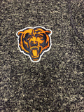 Chicago Bears Men's Antigua Heathered Navy Bear Head Fortune Full-Zip Jacket