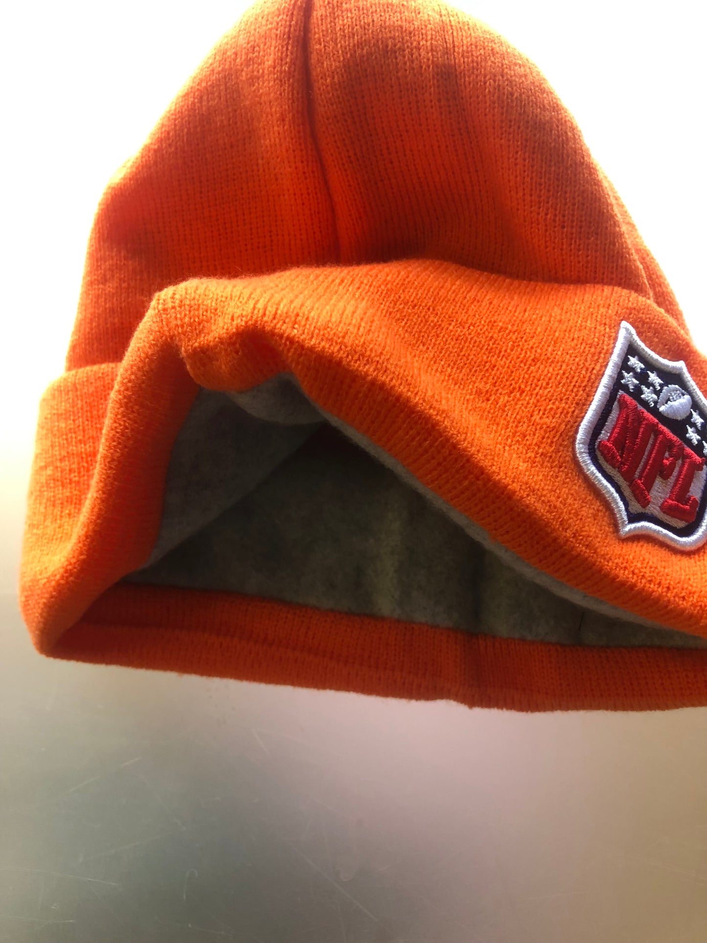 New Era NFL Logo Orange Knit/Winter Hat Beanie