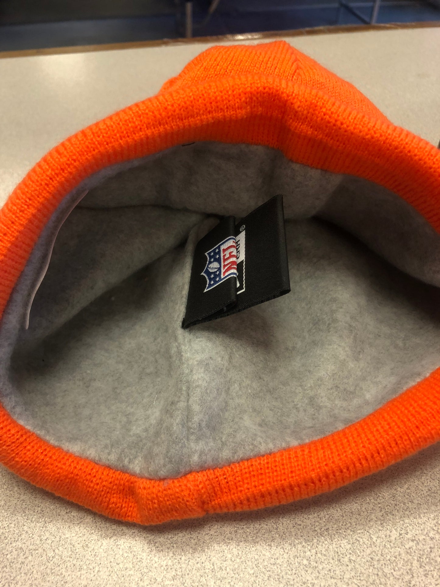 New Era NFL Logo Orange Knit/Winter Hat Beanie