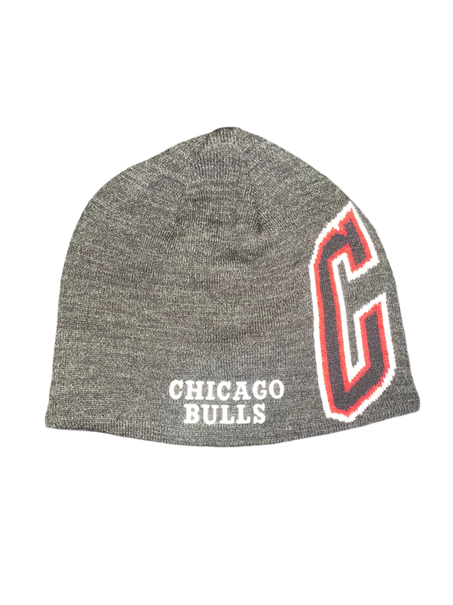 Chicago Bulls Adidas Reversible Team Knit Hat - Gray/Black