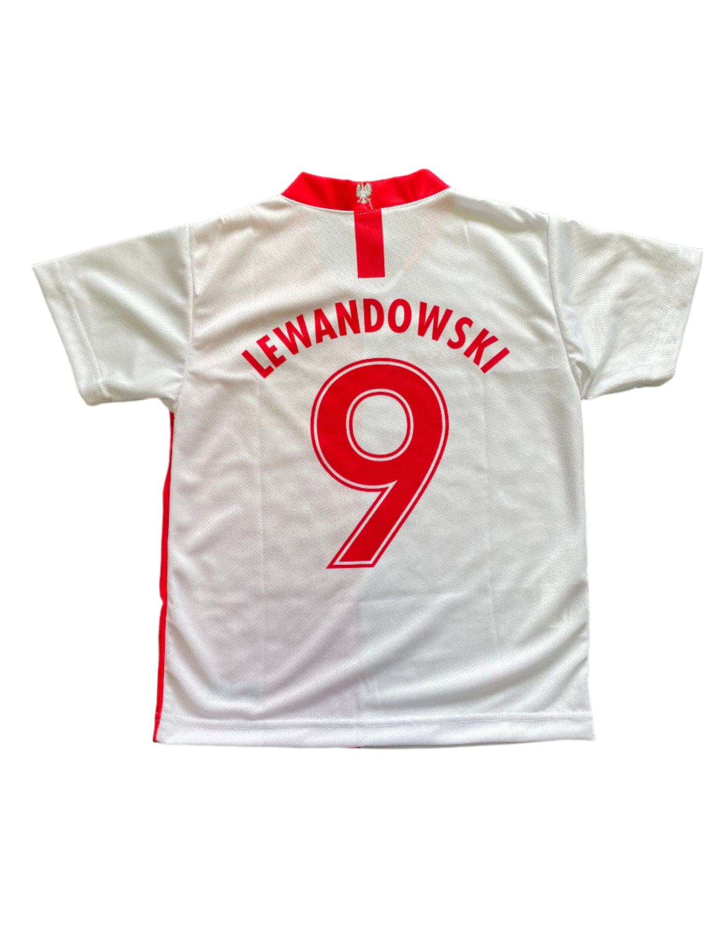 Kids/Youth Polska  Robert Lewandowski #9 Replica Euro '20 Soccer Jersey Made in Poland