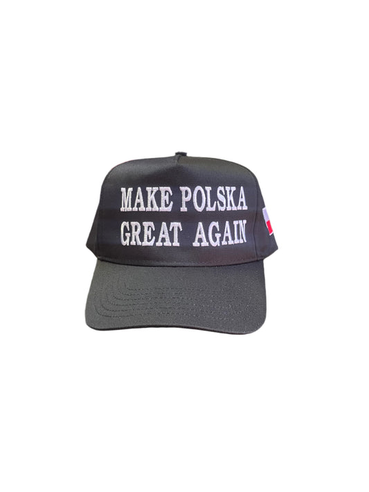 Make Polska Great Again Black Adjustable Hat