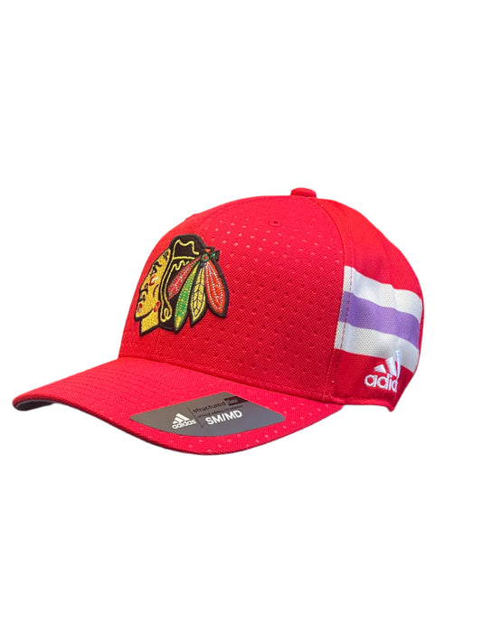 Chicago Blackhawks Cancer Support Adidas Hat