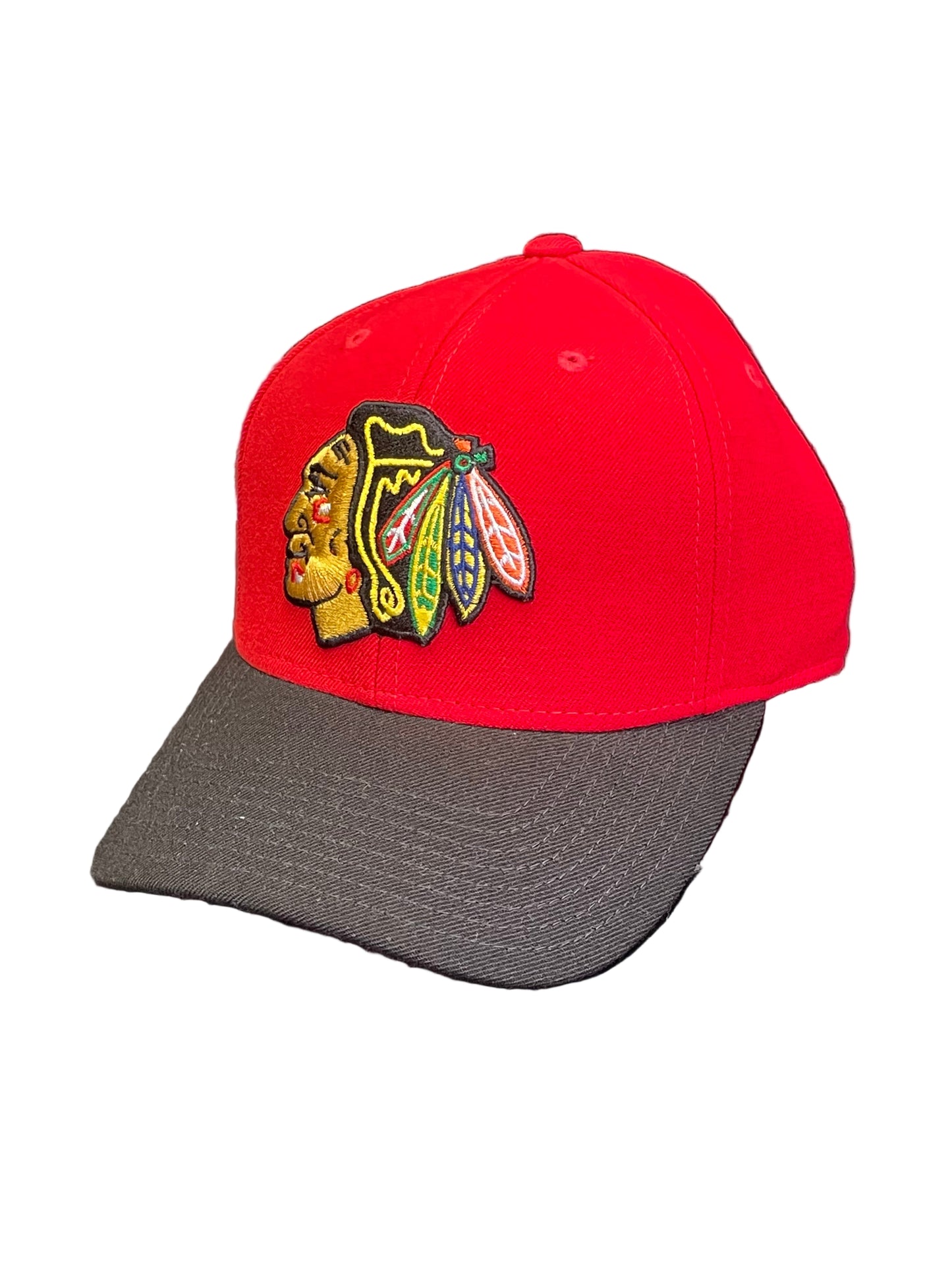 Chicago Blackhawks CCM Structured Adjustable 2 Toned Hat - Red/Black