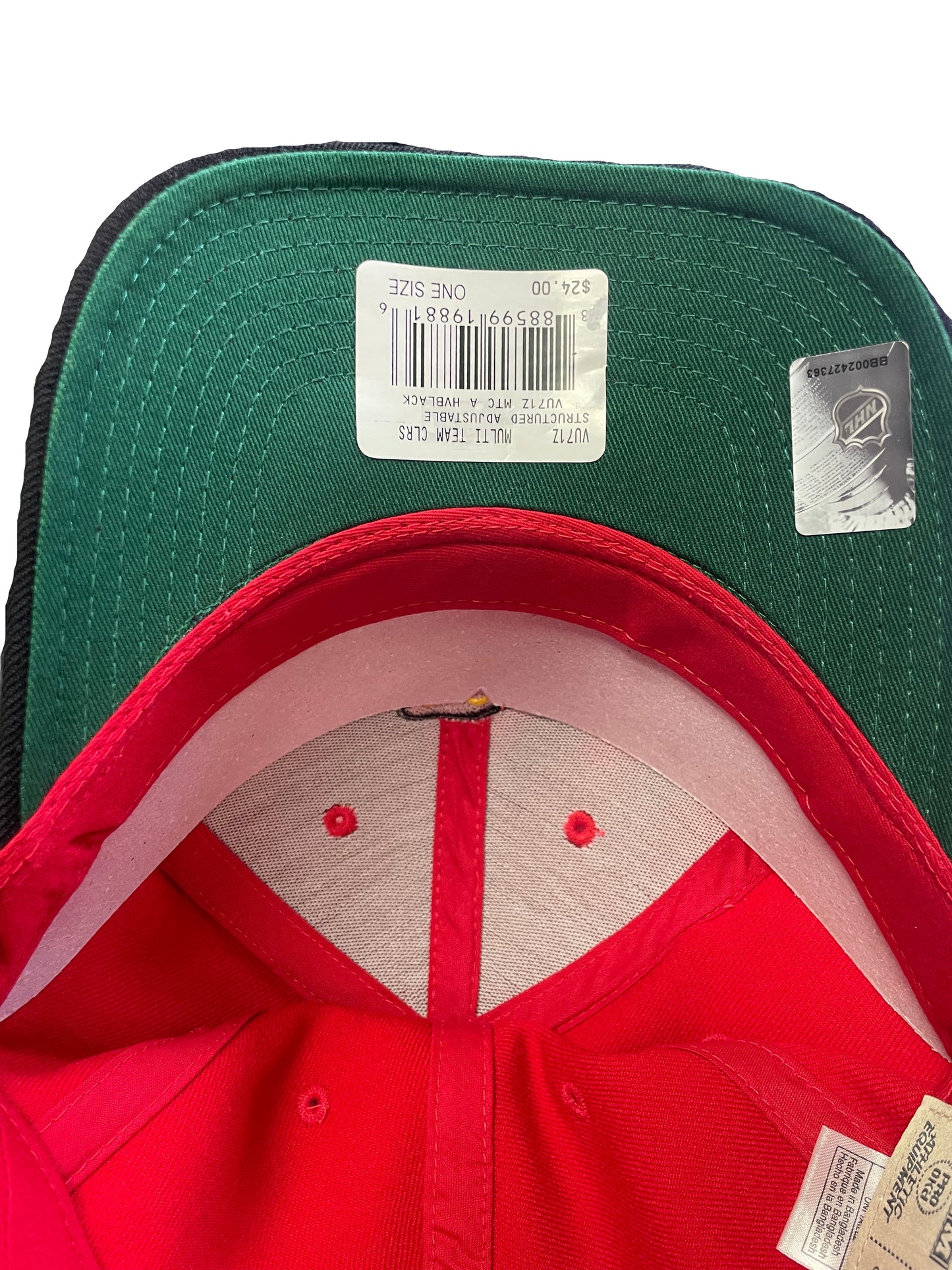 Chicago Blackhawks CCM Structured Adjustable 2 Toned Hat - Red/Black