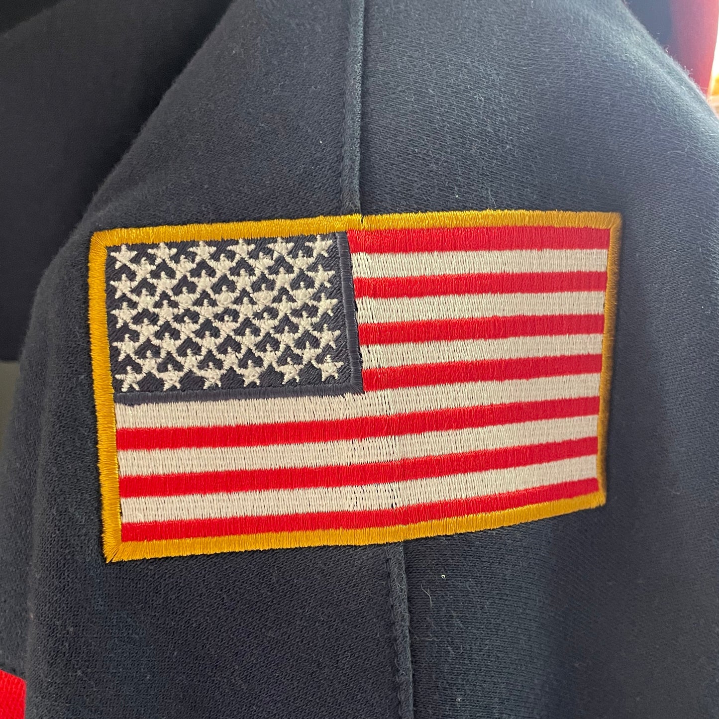 USA Hockey Shield Logo Official Embroidered Navy Lacer Hoodie