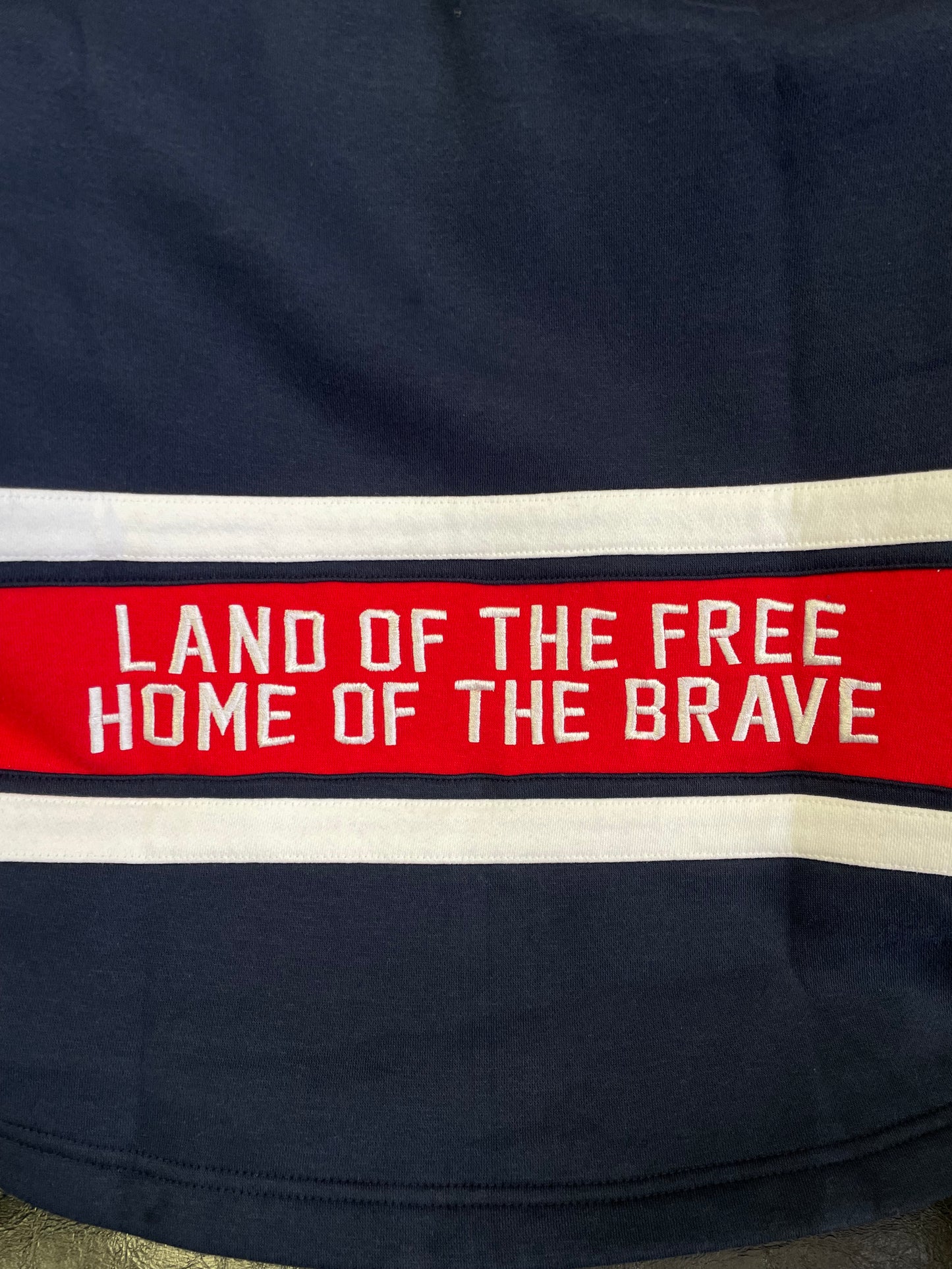 USA Hockey Shield Logo Official Embroidered Navy Lacer Hoodie